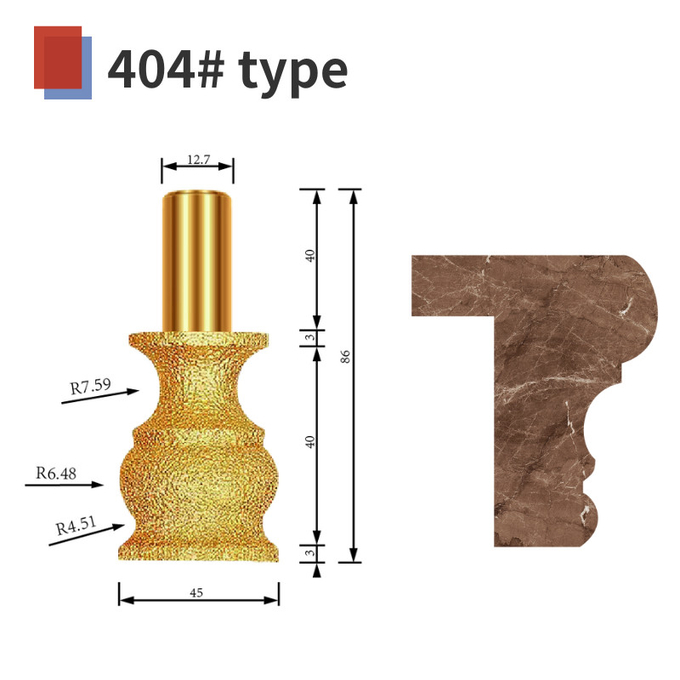 Το κενό κομματιών δρομολογητών που συγκολλήθηκε sutitable για την πέτρινη μαρμάρινη CNC χάραξη Grnite προσάρμοσε 0