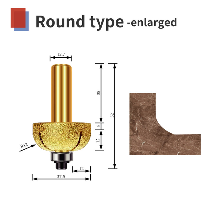 Το κενό κομματιών δρομολογητών που συγκολλήθηκε sutitable για την πέτρινη μαρμάρινη CNC χάραξη Grnite προσάρμοσε 2